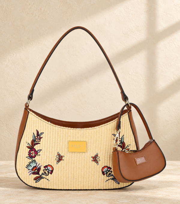 Embroidered Bridal Potli - Red
