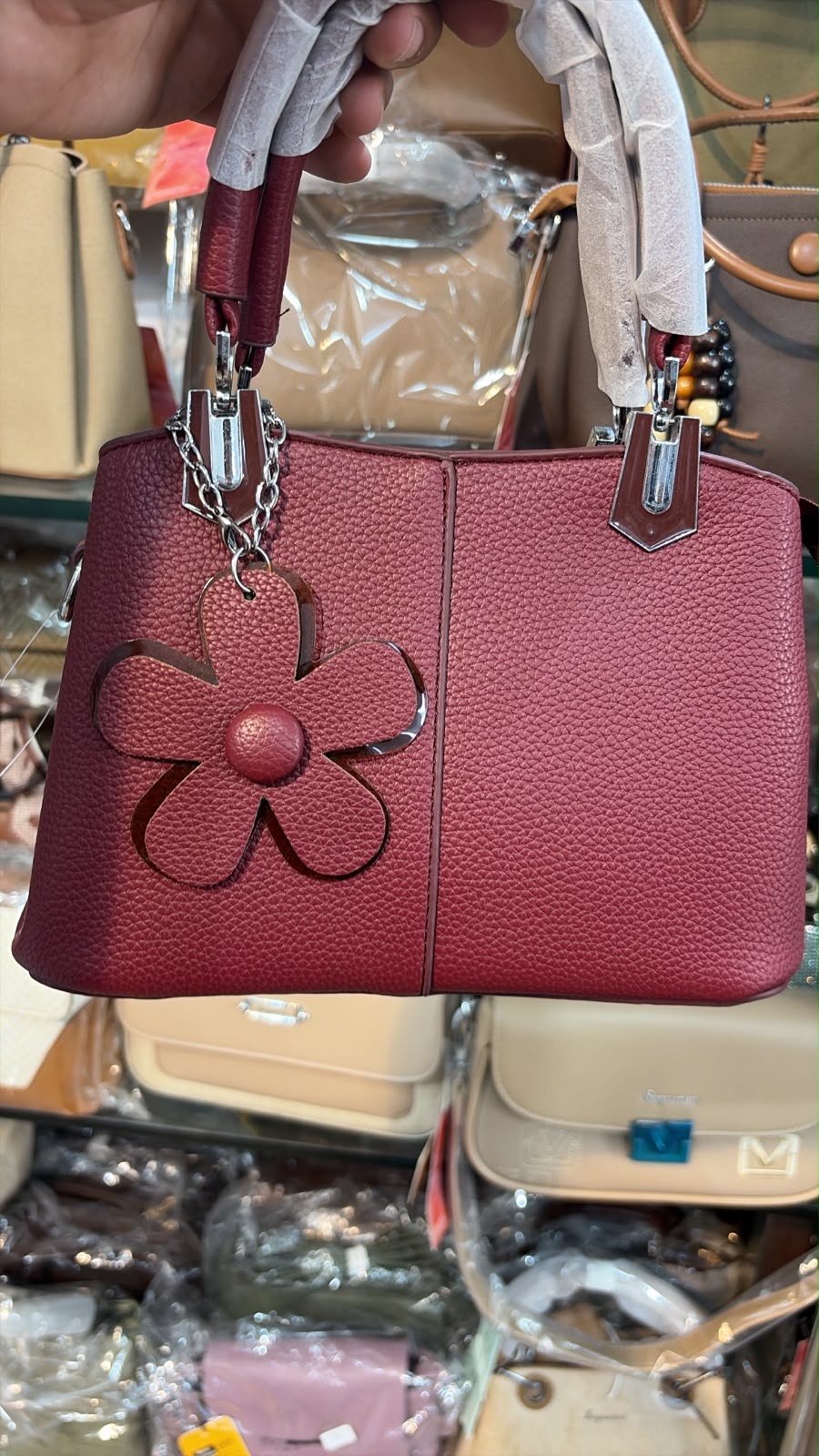 Brocade Bridal Sling - Gold front view